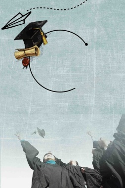 毕业不散场宣传海报背景模板背景