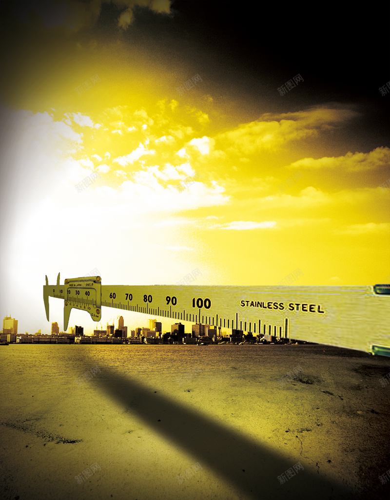 把握世界企业形象宣传海报psd设计背景_88icon https://88icon.com 城市建筑 卡尺 土地 黄色 刻度尺 企业形象