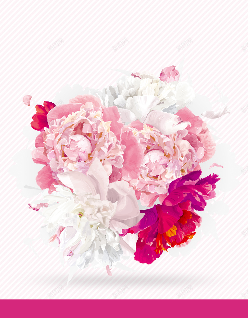 洗护宣传展架背景psd_88icon https://88icon.com 化妆品 护肤品 洗护宣传展架 洗护用品 清新 花朵 面膜