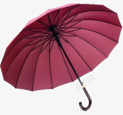 一把深红色雨伞素材