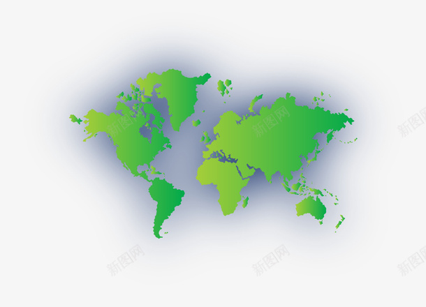 绿色梦幻地图版块png免抠素材_88icon https://88icon.com 世界 国家 扁平地图 版块 绿色地图 装饰图案