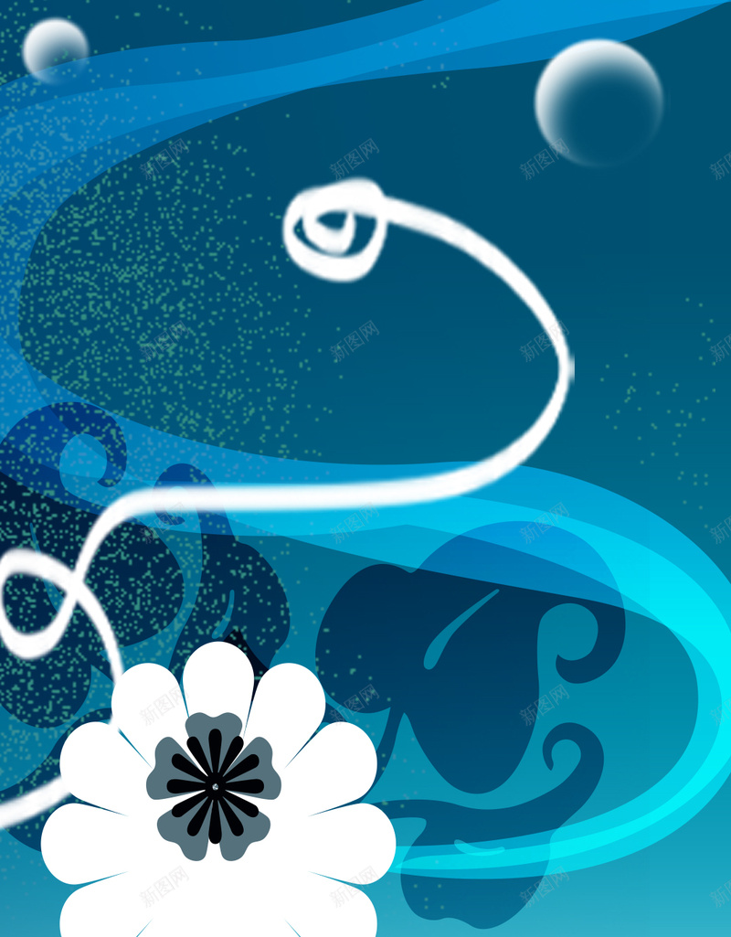 花朵纹理素材背景psd设计背景_88icon https://88icon.com 蓝色背景 开心 影子 纹理 花朵 H5素材 快乐 质感