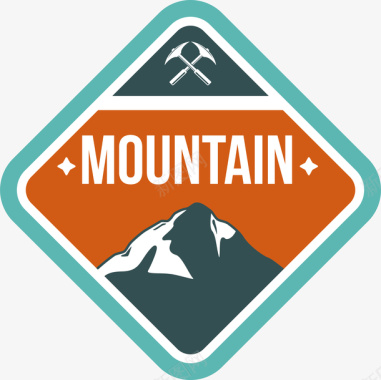 登山大山logo矢量图图标图标
