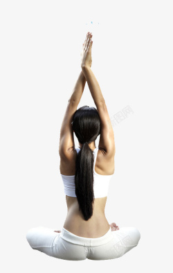健身日瑜伽健身女孩高清图片
