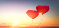 气球情人节海报背景背景