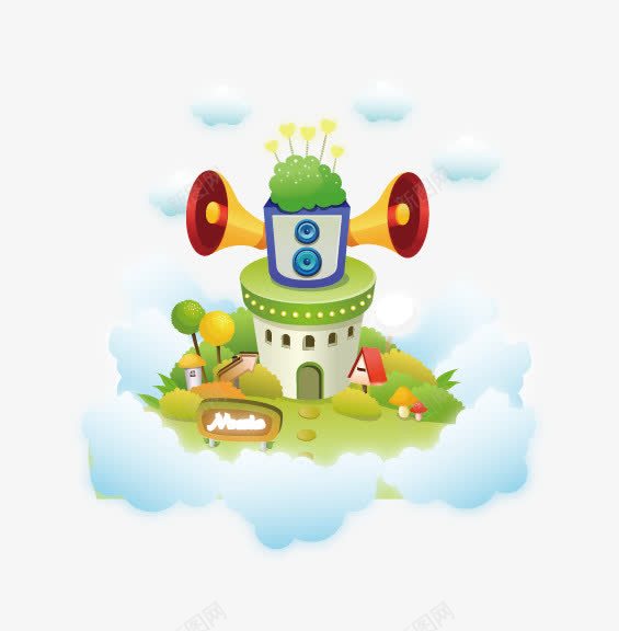 卡通植物元素png免抠素材_88icon https://88icon.com 元素 卡通 家园 手绘 植物