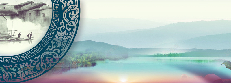 古风古韵风景bannerjpg设计背景_88icon https://88icon.com 山水 风景 图案 古风 古韵 海报banner 中国风