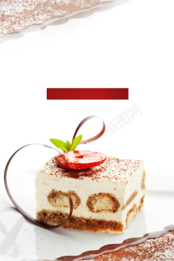 小蛋糕甜点海报背景背景