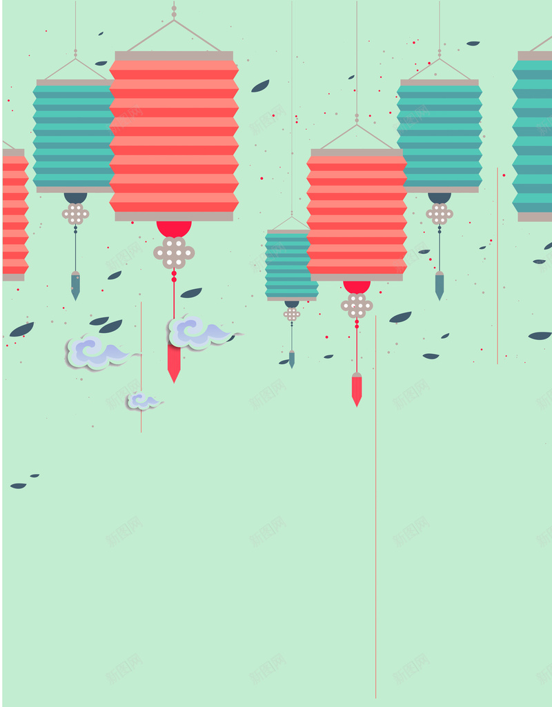 中式快乐元宵节灯笼背景素材jpg设计背景_88icon https://88icon.com 快乐元宵 小清新 中式 浪漫 灯笼 白云 星星缀缀 月圆之夜 家人团聚