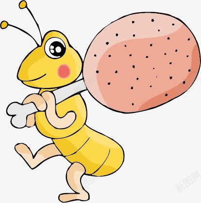 拿着肉的蚂蚁png免抠素材_88icon https://88icon.com 动物 卡通 蚂蚁
