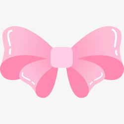 粉色卡通装饰蝴蝶结素材