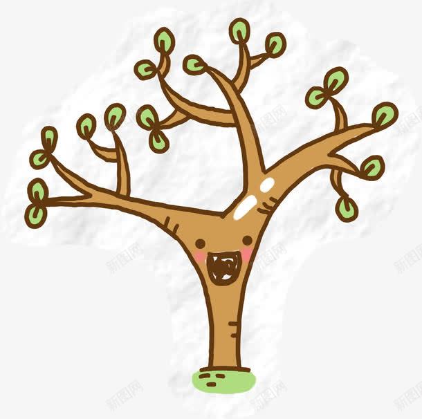 可爱卡通手绘树木png免抠素材_88icon https://88icon.com 卡通 可爱 树木
