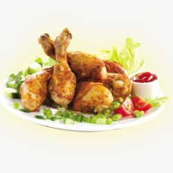 炸鸡腿素材