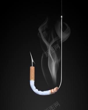 创意吸烟有害健康海报背景背景