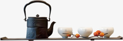 煮茶中式茶具家具高清图片