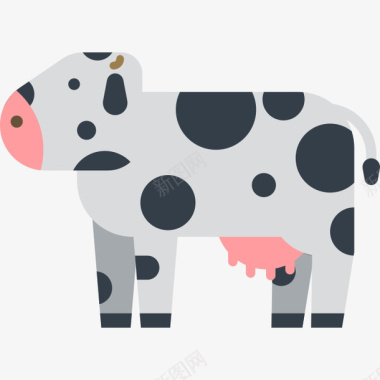 奶牛卡通图标图标