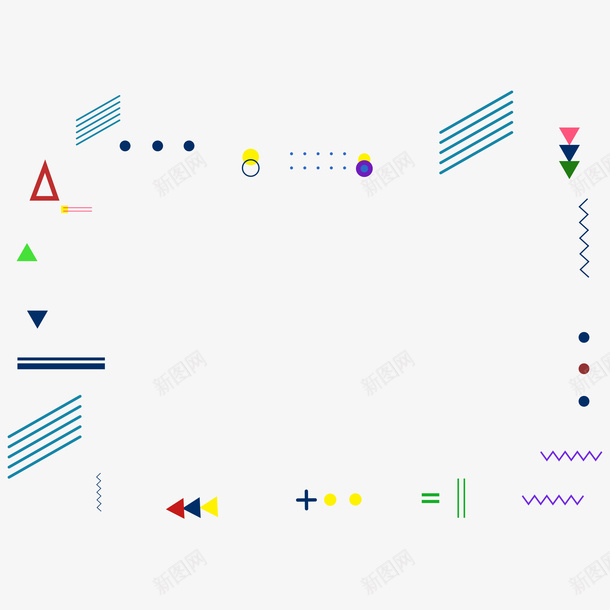 双11电商促销漂浮边框蓝色系png免抠素材_88icon https://88icon.com 双11 促销 蓝色 边框