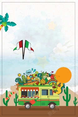异国旅行简洁异国风情墨西哥旅游高清图片