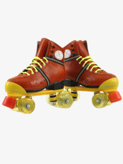一双溜冰鞋素材