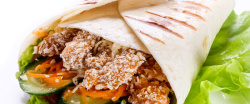 鸡肉海报美味的墨西哥卷食物高清图片高清图片