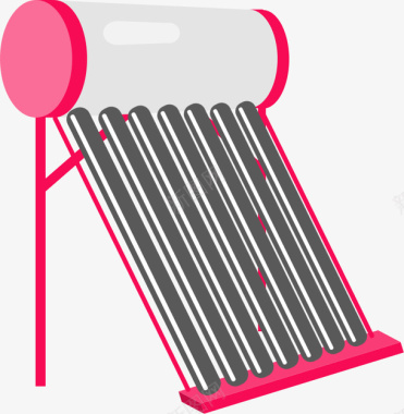 太阳能热水器卡通2图标图标