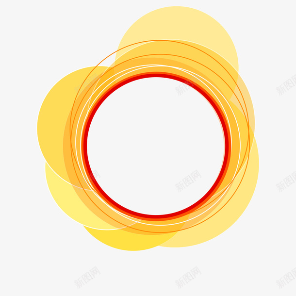 简易黄色圆圈装饰图png免抠素材_88icon https://88icon.com 圆圈 圆圈装饰图 简易圆圈 黄色装饰图