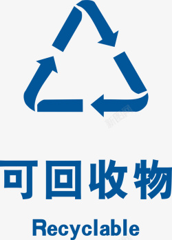 生活垃圾生活垃圾分类标识可回收物图标高清图片
