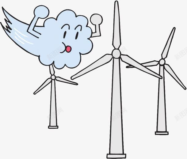 创意风力发电扇png免抠素材_88icon https://88icon.com 电扇 绿色资源 风 风力发电