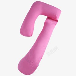 创意粉色u型枕素材