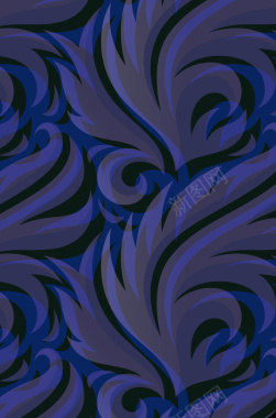 蓝色欧式复古花纹质感纹理海报背景背景