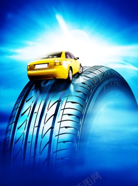 汽车轮胎广告背景