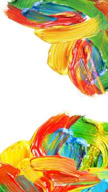 彩色水粉H5背景素材背景