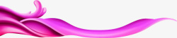 紫色立体旋展飘带图案素材