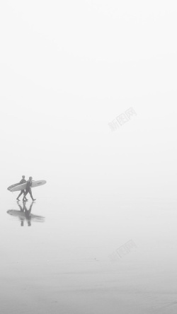 激情冲浪灰色背景上的人H5素材背景高清图片