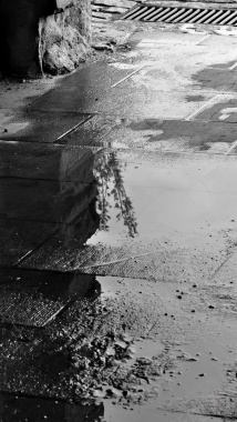 黑白雨水艺术摄影H5背景背景