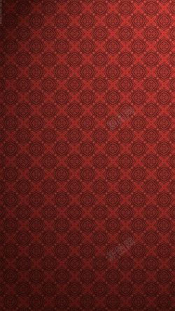 红色唯美花纹风景图案欧式花纹红色H5背景高清图片