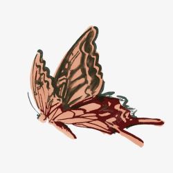 水墨蝴蝶装饰图案素材