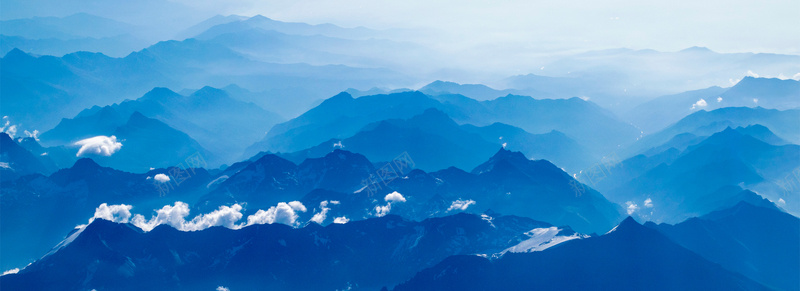 蓝色山峰背景图背景