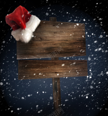 圣诞雪花木板背景背景