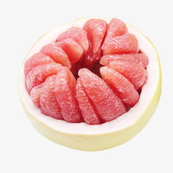 富含维C红心蜜柚三红柚子高清图片