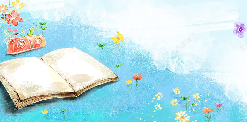 恋上夏天新品大促促销H5背景psd设计背景_88icon https://88icon.com 促销H5背景素材 恋上夏天 新品 新品大促 水彩 白云 盛夏 蓝天