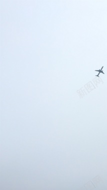 天空中的飞机H5背景背景