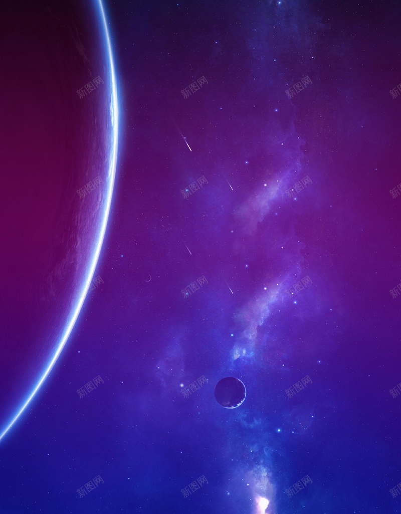 紫色宇宙H5背景jpg设计背景_88icon https://88icon.com H5背景 光效 商务 宇宙 科幻 科技 紫色背景