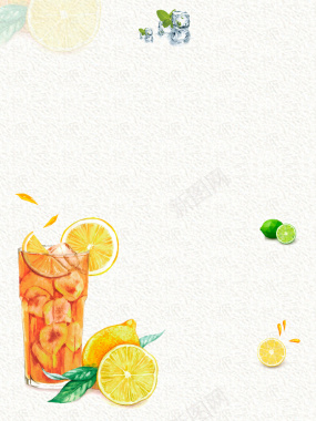 鲜榨果汁促销海报背景素材背景