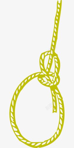 黄色麻绳素材