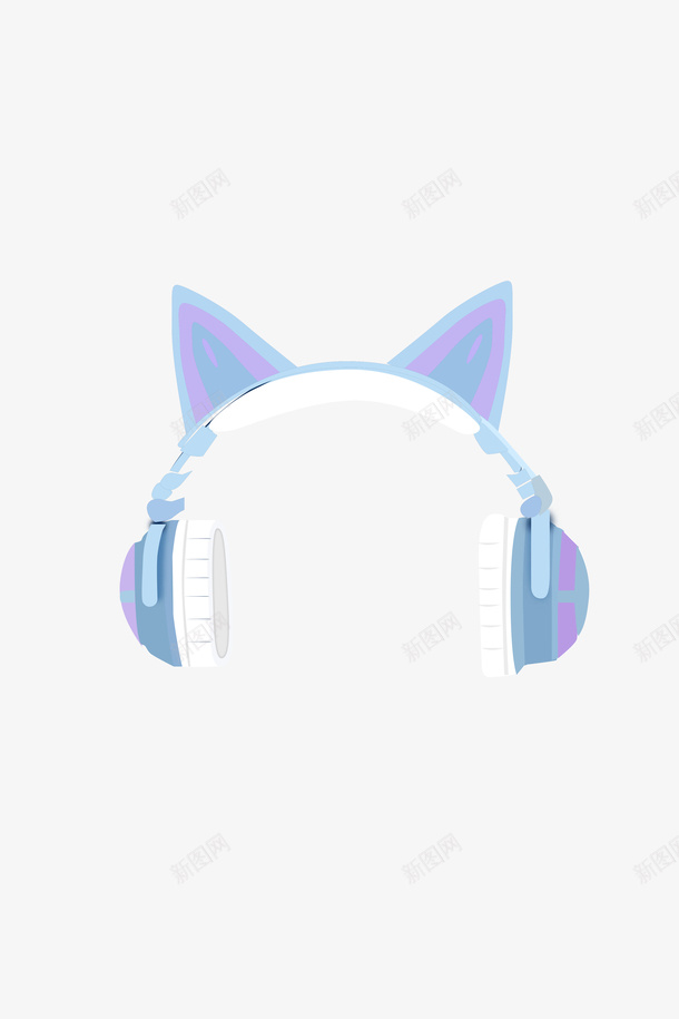 时尚动感耳机psd免抠素材_88icon https://88icon.com 兔耳朵 时尚 耳机 耳麦