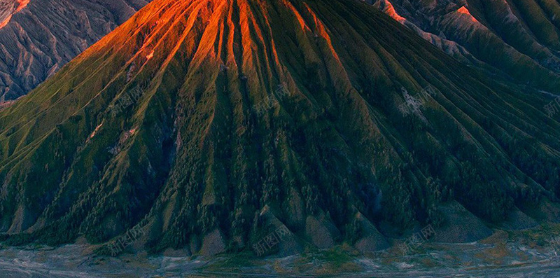 霞光火山H5背景jpg设计背景_88icon https://88icon.com 火山 背景 自然 霞光 H5