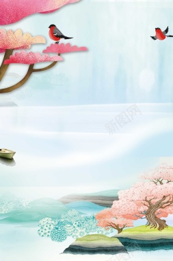 创意新式科技房地产背景