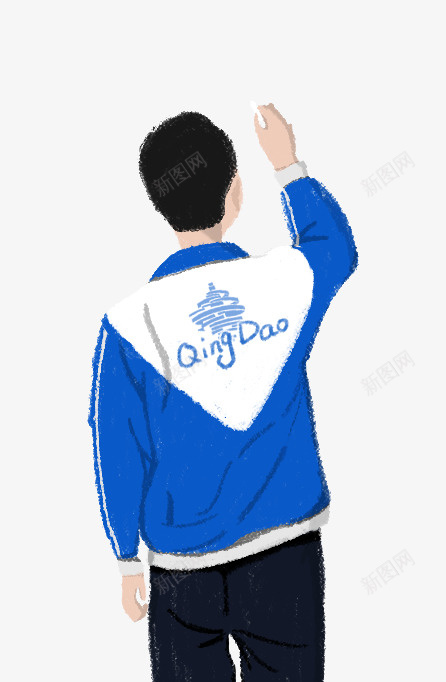 穿校服写字的男孩png免抠素材_88icon https://88icon.com 写字 学生 校服 男孩