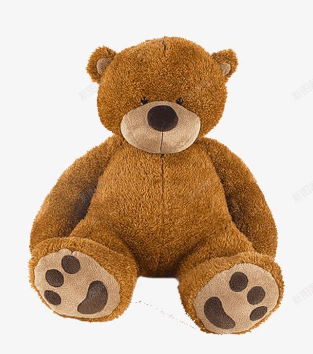 棕色毛绒熊png免抠素材_88icon https://88icon.com 产品实物 棕色熊 毛绒熊 玩具熊